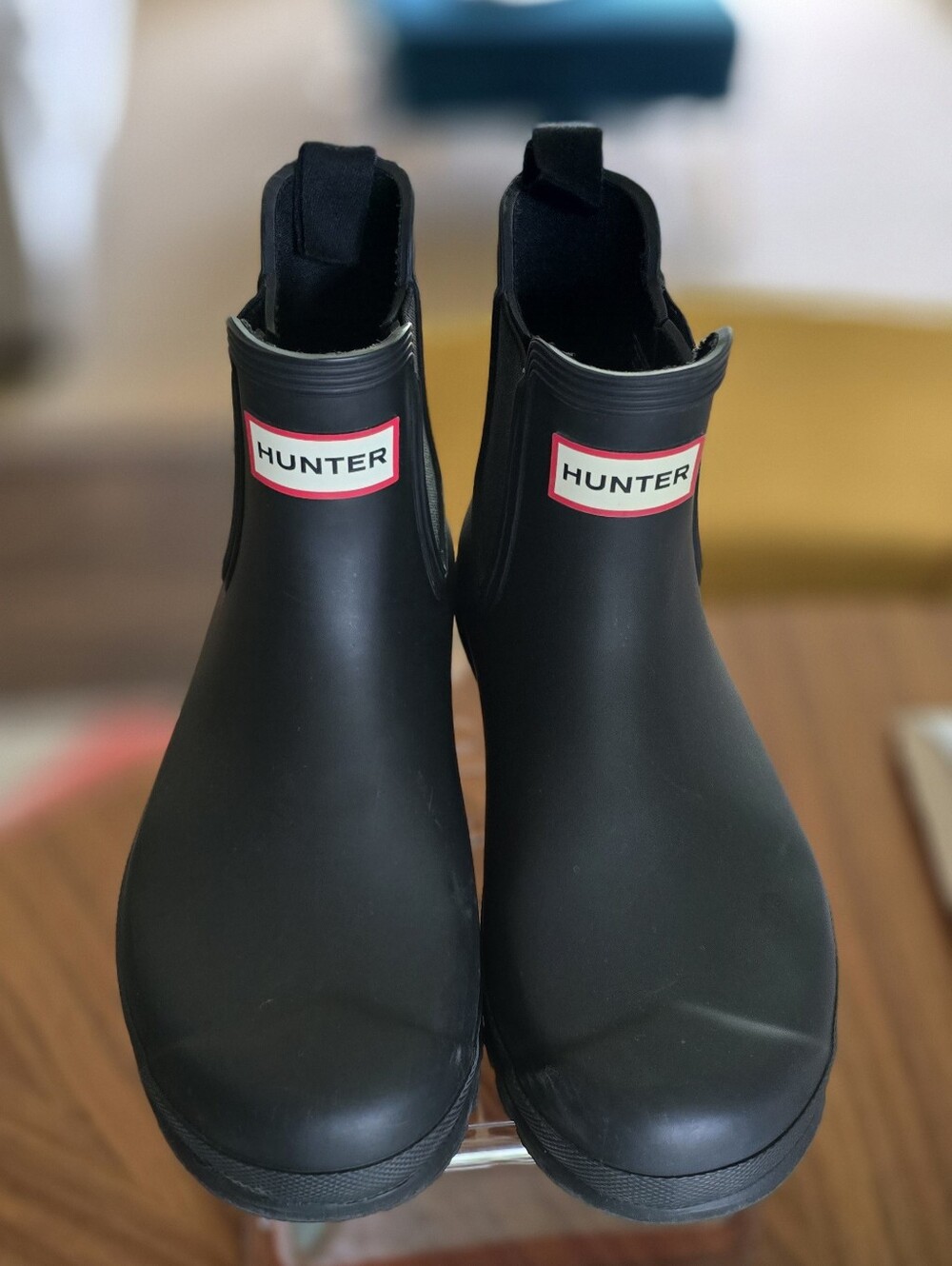 HUNTER Women's Original Chelsea Boots - Matte Black, sz 9 - Picture 4 of 16
